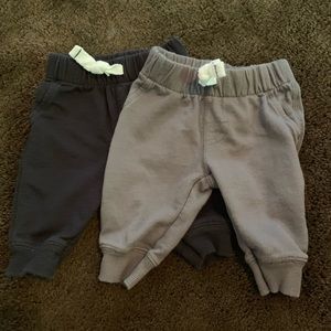 2 Pairs Carters 3M Baby Sweatpants